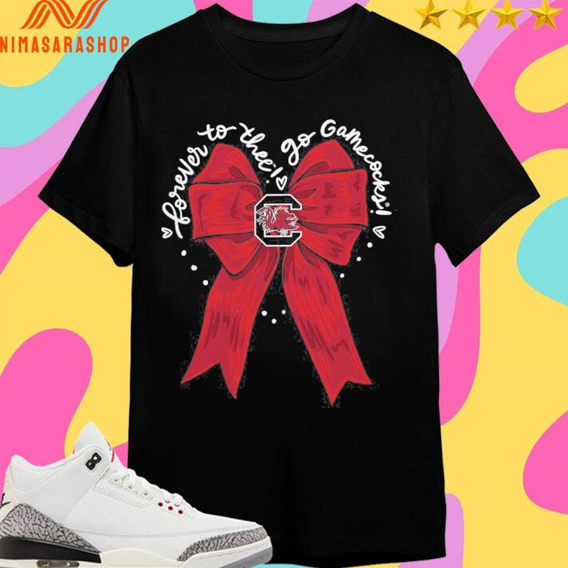 Forever To Thee Gamecocks Logo Bow Shirts