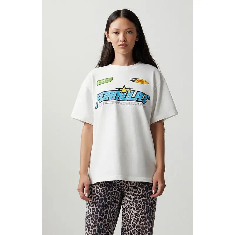 Formula 1 Women's x PacSun Pinnacle Oversized T-Shirt Hoodie Sweatshirt | PrintMintTees.com