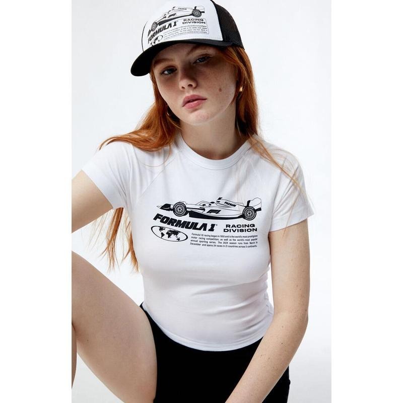 Formula 1 Women's x PacSun Racing Car Raglan T-Shirt Hoodie, Sweatshirt | PrintMintTees.com