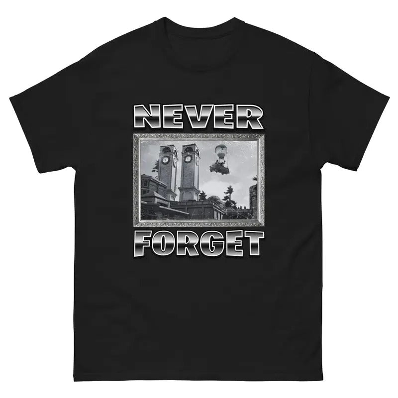 Fortnnnite Shirt, Never Forget Unisex Tee, Funny Gamer Shirt, Fortnnnnite Gift Idea For Gamers, Gaming Outfit, Vintage...
