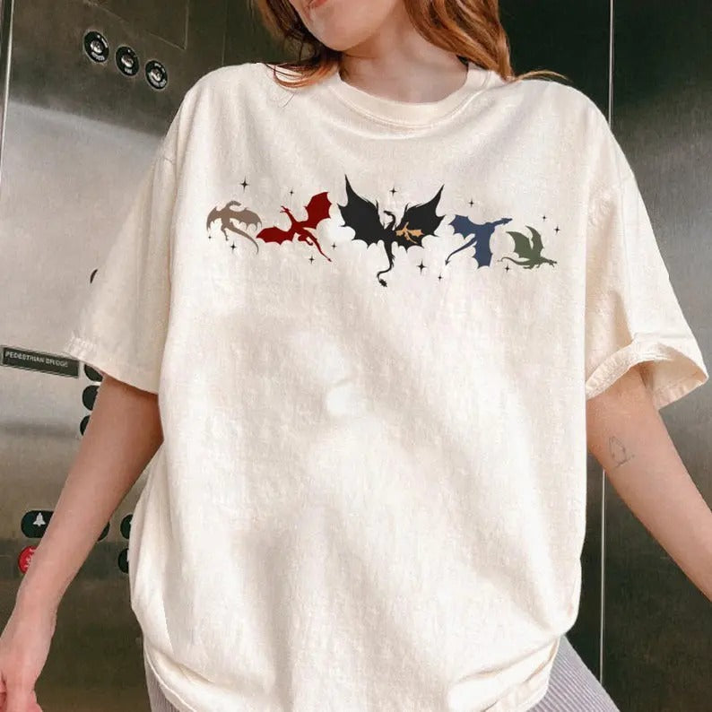 Fourth Wing Comfort Colors Shirt, Basgiath War College Shirt, Violet Sorrengail, Xaden Riorson, Gifts for Readers,...