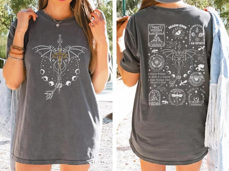 Fourth Wing Sweatshirt, Basgiath War College Tee Shirt, Dragon Rider Shirt, Iron Flame T-Shirt, Fourth Wing Xaden...