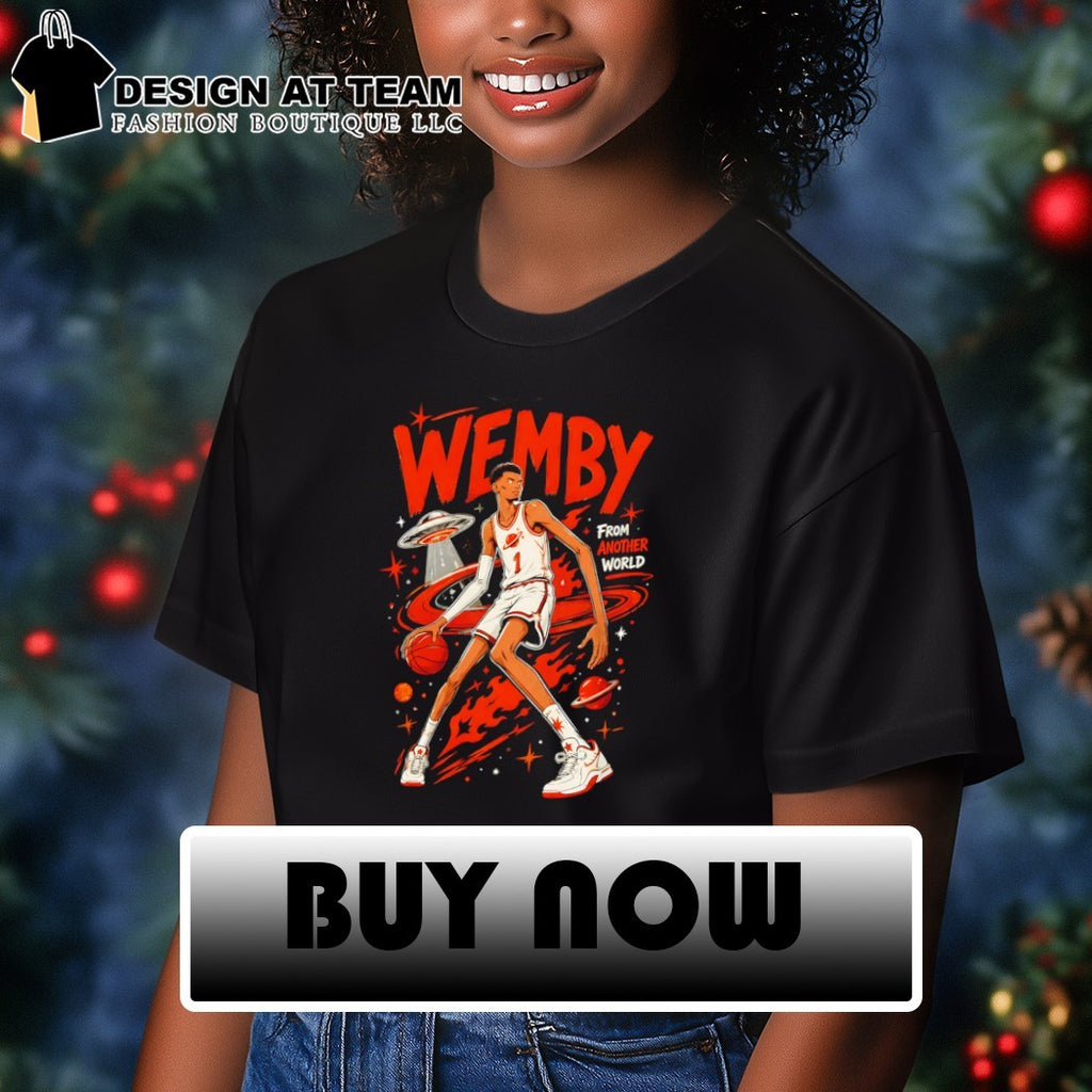 Fox Alien Castle Harp Wemby San Antonio Spurs Basketball From Another World UFO shirt