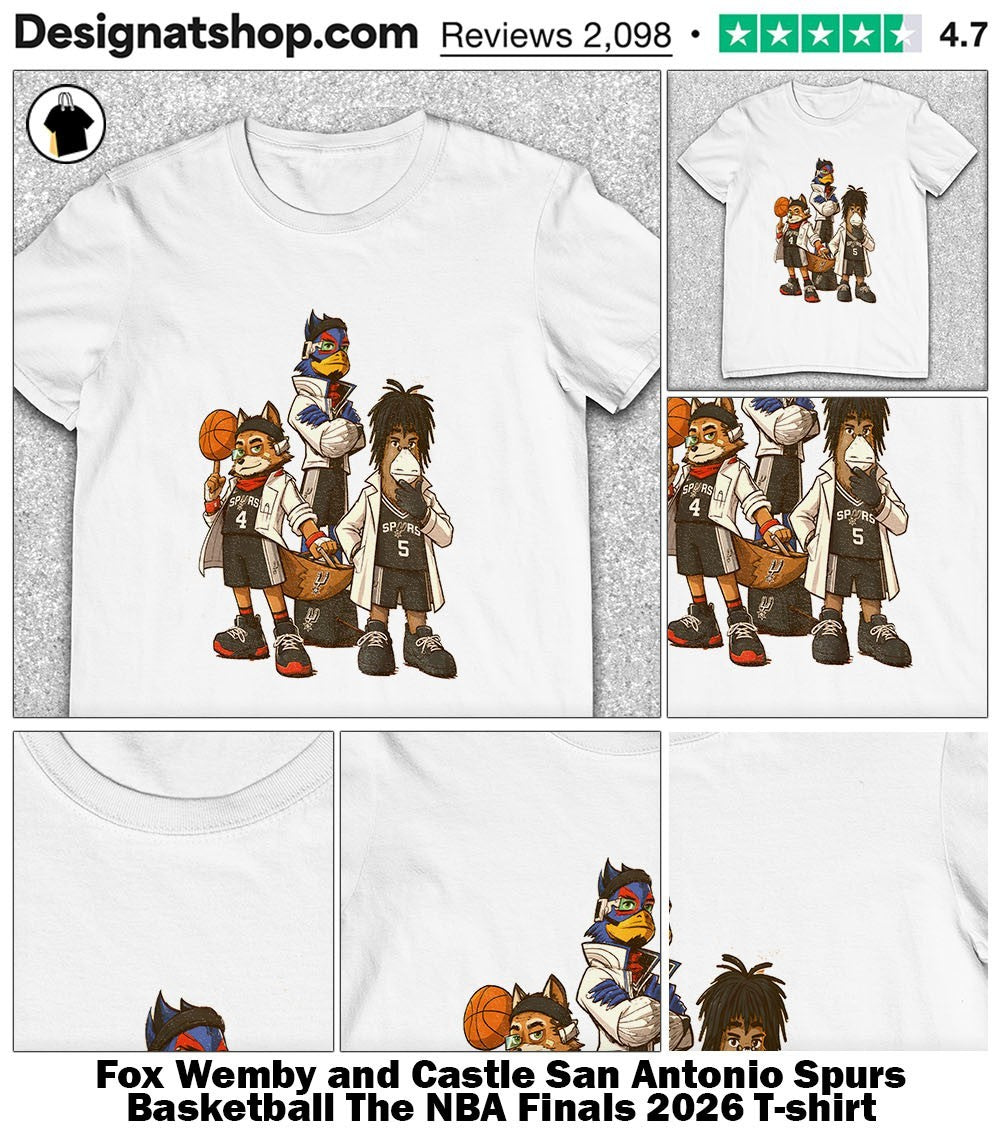 Fox Wemby and Castle San Antonio Spurs Basketball The NBA Finals 2026 shirt