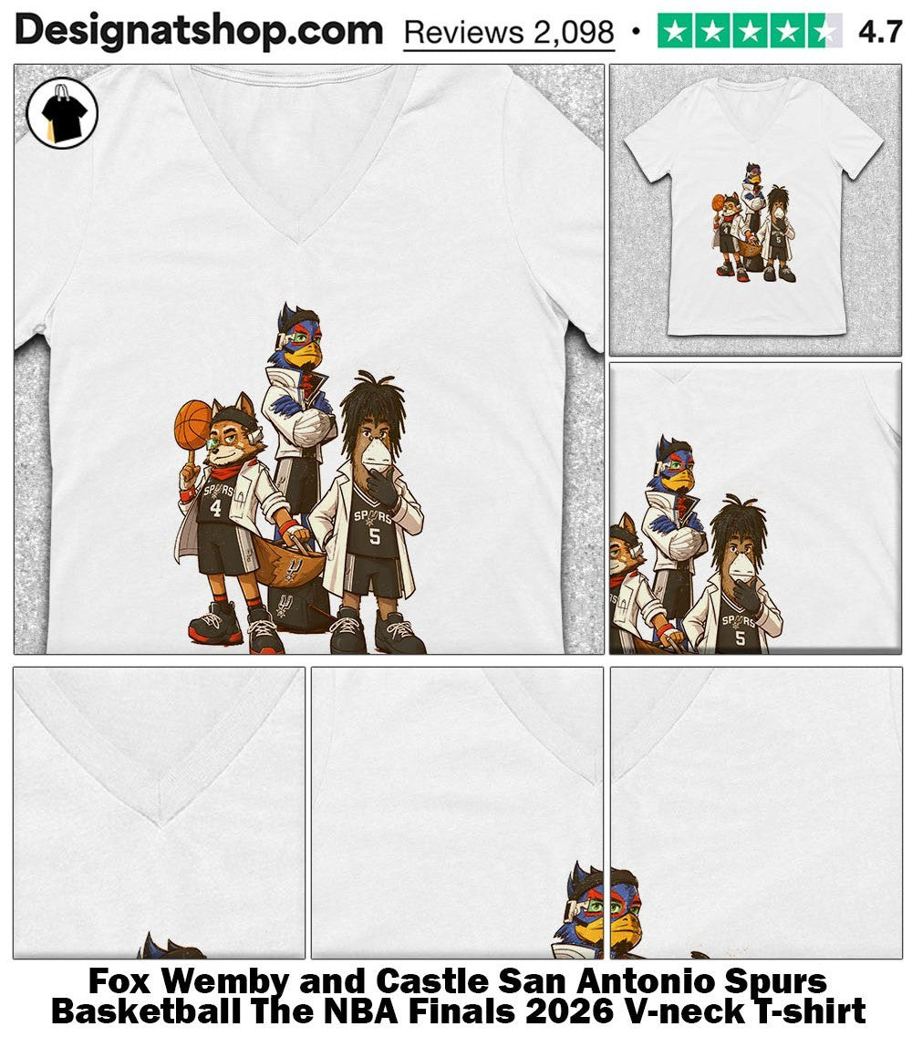 Fox Wemby and Castle San Antonio Spurs Basketball The NBA Finals 2026 shirt