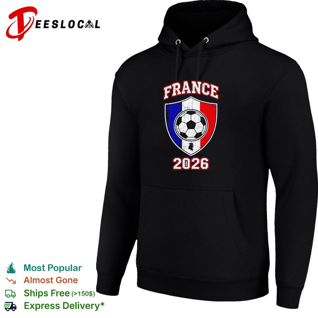 France 2026 soccer shield logo shirt