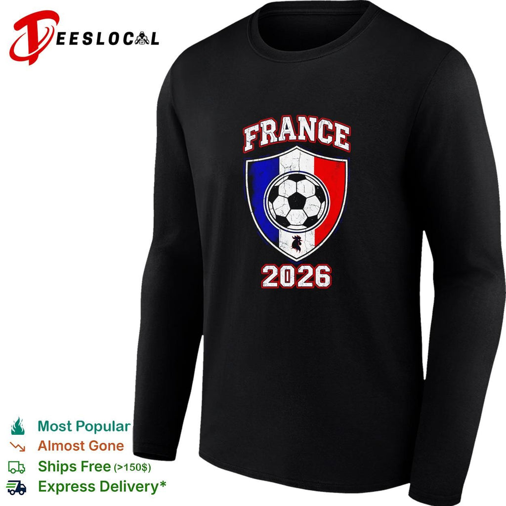 France 2026 soccer shield logo shirt