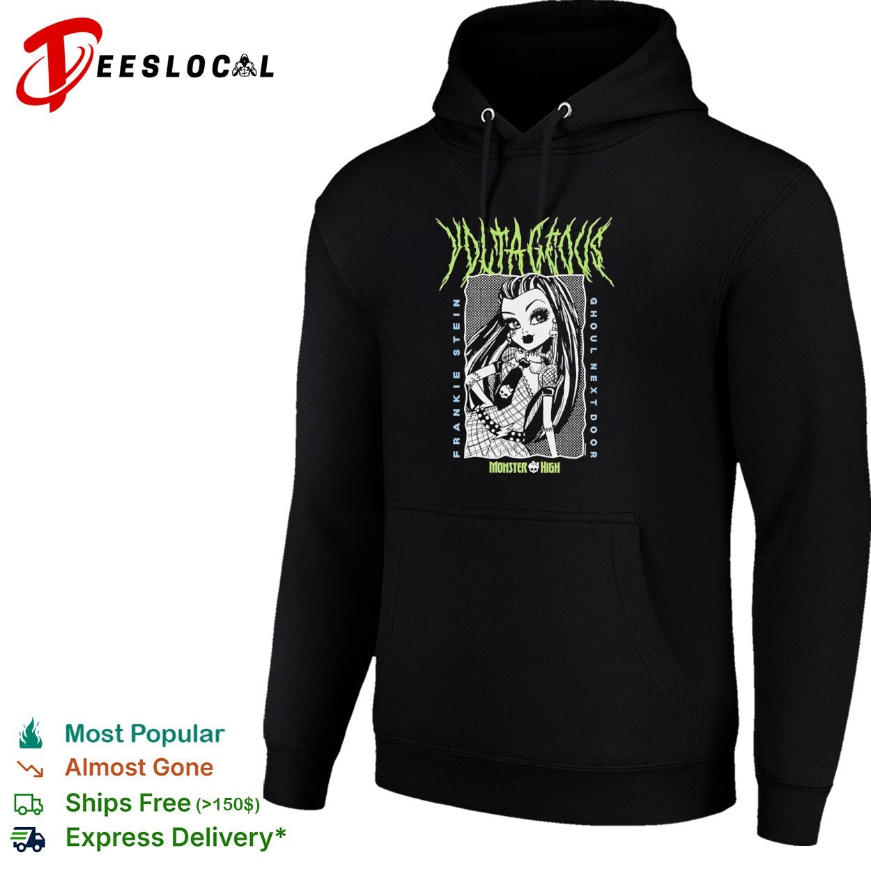 Frankie Stein Monster High voltageous ghoul next door girl shirt