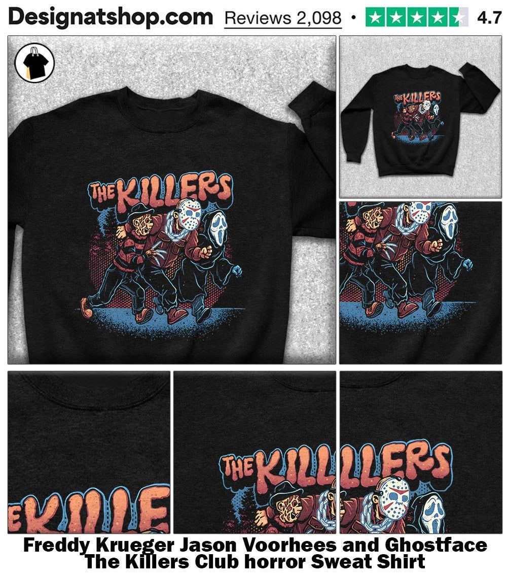 Freddy Krueger Jason Voorhees and Ghostface The Killers Club horror shirt
