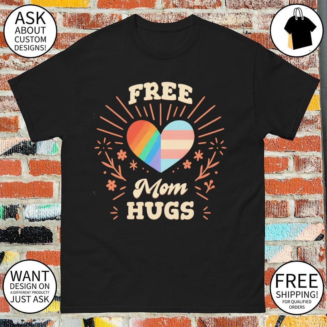 Free Mom Hugs heart LGBT Pride Month 2026 shirt