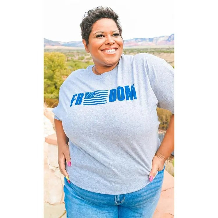 Freedom Flag Patriotic Graphic T-Shirt Hoodie Sweatshirt | PrintMintTees.com