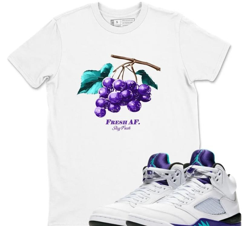 Fresh Grape Unisex Graphic Shirts To Match Sneakers OG Grape Hoodie Sweatshirt | PrintMintTees.com