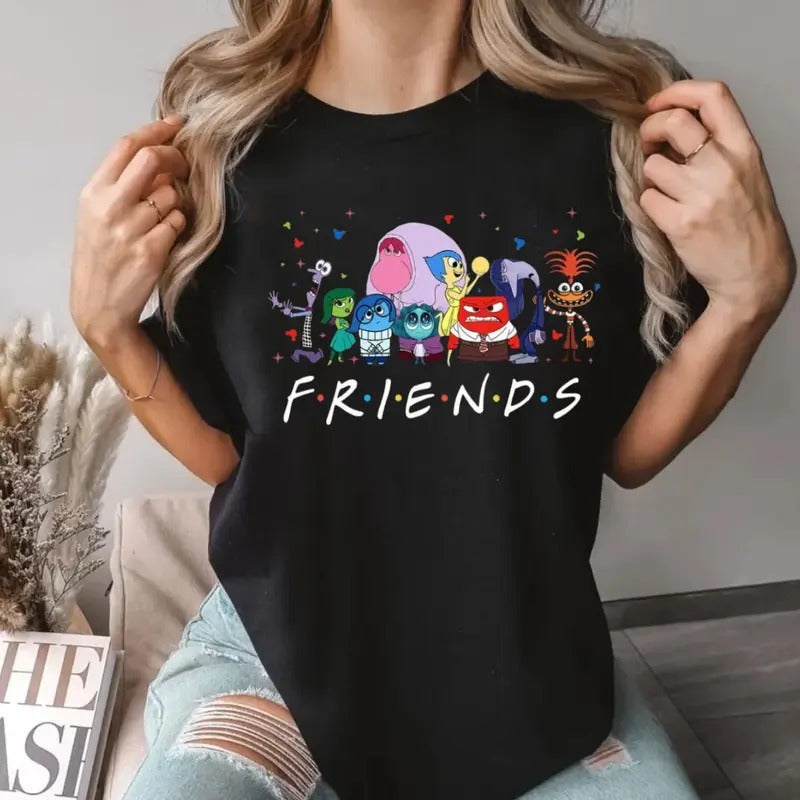 Friends Shirt, Characters 2024 Shirt, Joy Sadness Anger Anxiety Envy, Gift For Fan, Trending Tee, Unisex Short Sleeve Tee...