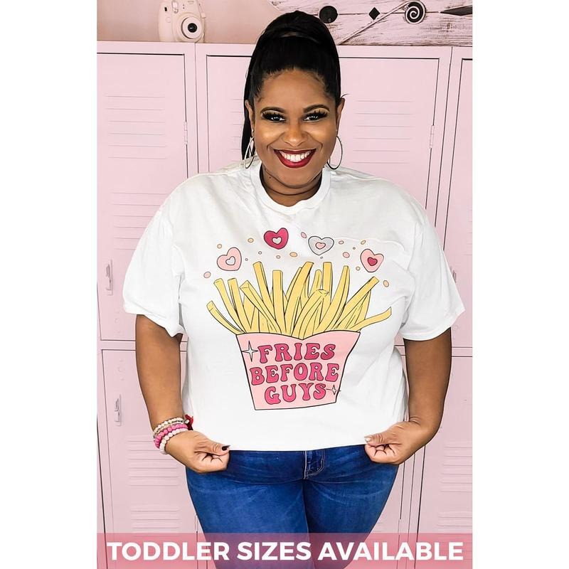 Fries Before Guys T-Shirt Hoodie Sweatshirt | PrintMintTees.com