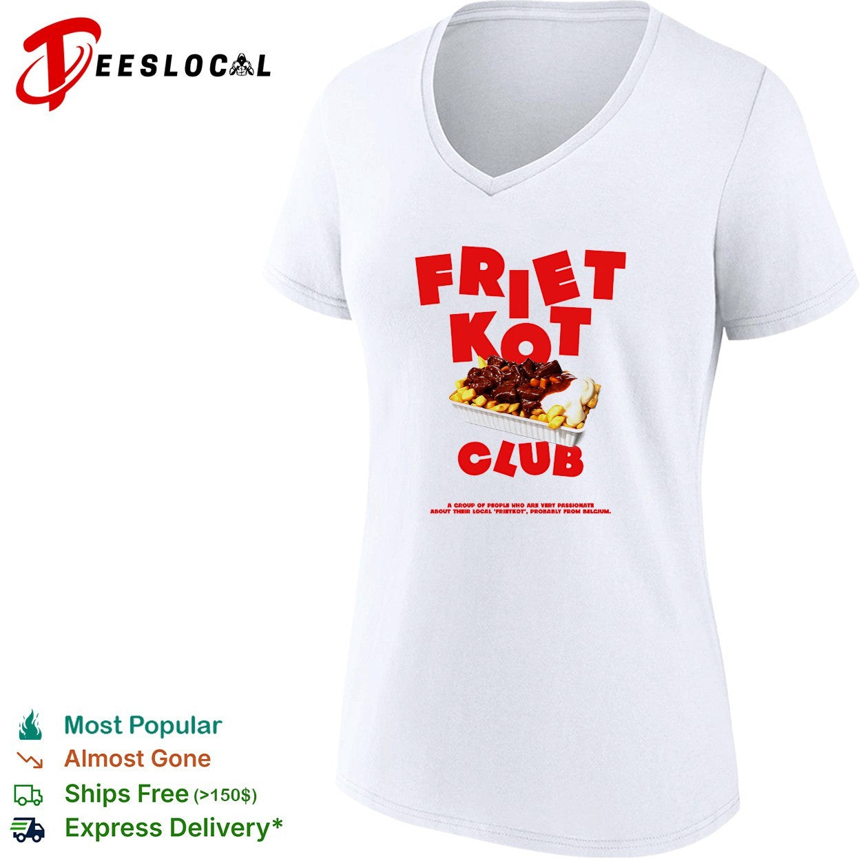 Frietkot Club Belgium fries shirt