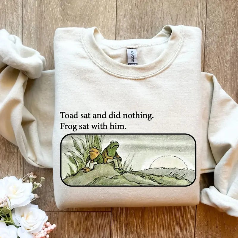 Frog Toad Vintage Classic Book Frog Toad Shirt Cottagecore Book Lover T-Shirts, Hoodie, Sweatshirt