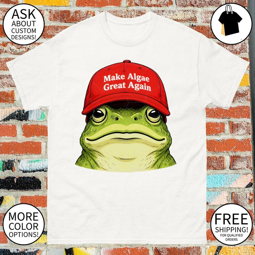 Frog Team Algae Make Algae Great Again hat Patriotic American flag 2026 shirt