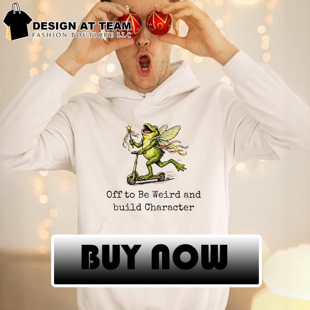 Frog fairy scooter Off to Be Weird and build Character shirt