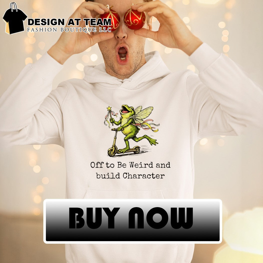 Frog fairy scooter Off to Be Weird and build Character shirt