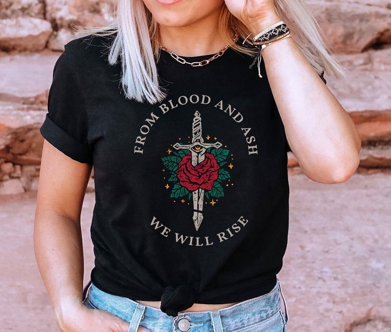 Blood Ash Shirt Miss WIlla Colyns Book Club Bookish We Will Rise T-Shirts, Hoodie, Sweatshirt