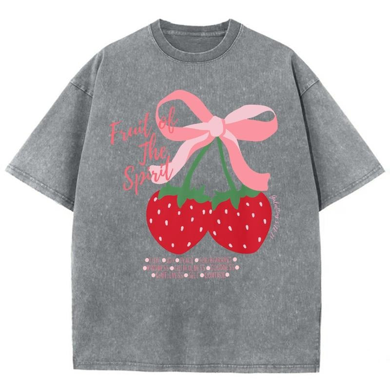 Fruit Of The Spirit Unisex Washed T-Shirt, Christian t shirts, Christian Jesus  t shirts, Vintage 90s Graphic Tee Gift...