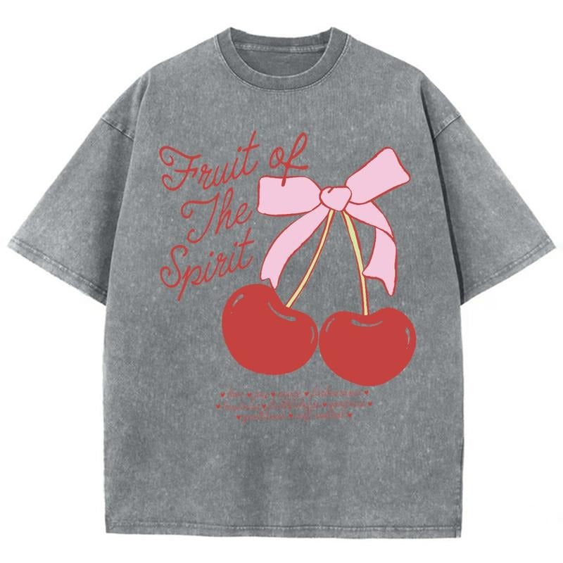 Fruit Of The Spirit Unisex Washed T-Shirt, Christian t shirts, Christian Jesus  t shirts, Vintage 90s Graphic Tee Gift...