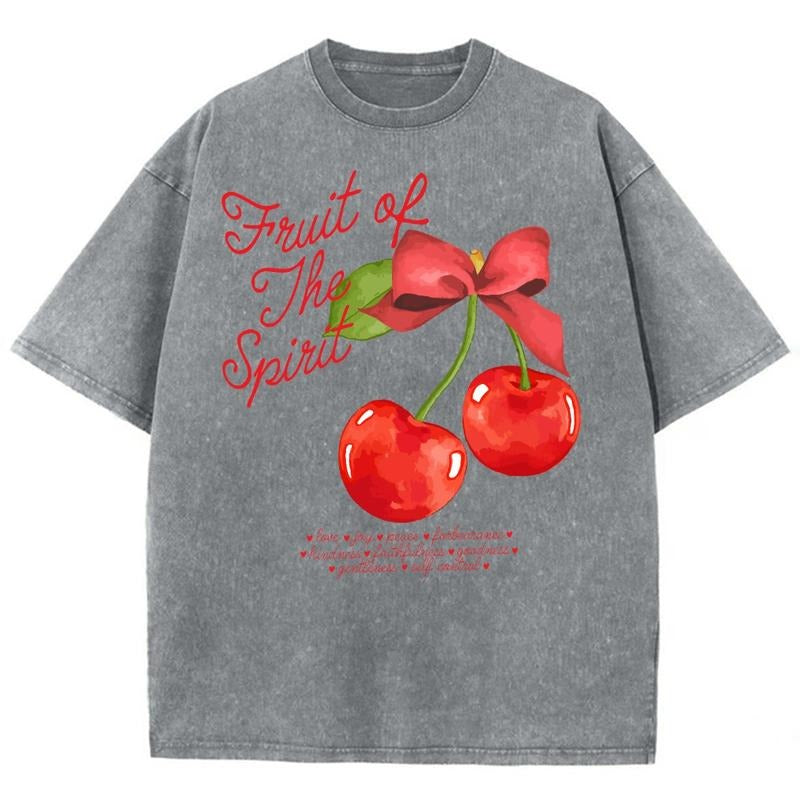 Fruit Of The Spirit Unisex Washed T-Shirt, Christian tshirts, Christian Jesus  t shirts, Vintage 90s Graphic Tee Gift...