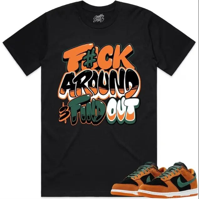 Fuch around and find out Ceramic Dunks Shirt to Match - Dunks Matching Sneaker Tees Hoodie Sweatshirt | PrintMintTees.com