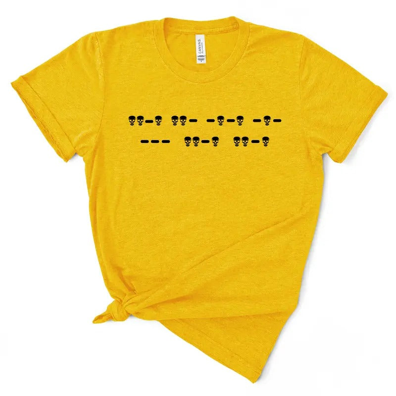 Fuck Off Morse Code TShirt Hoodie Sweatshirt | PrintMintTees.com