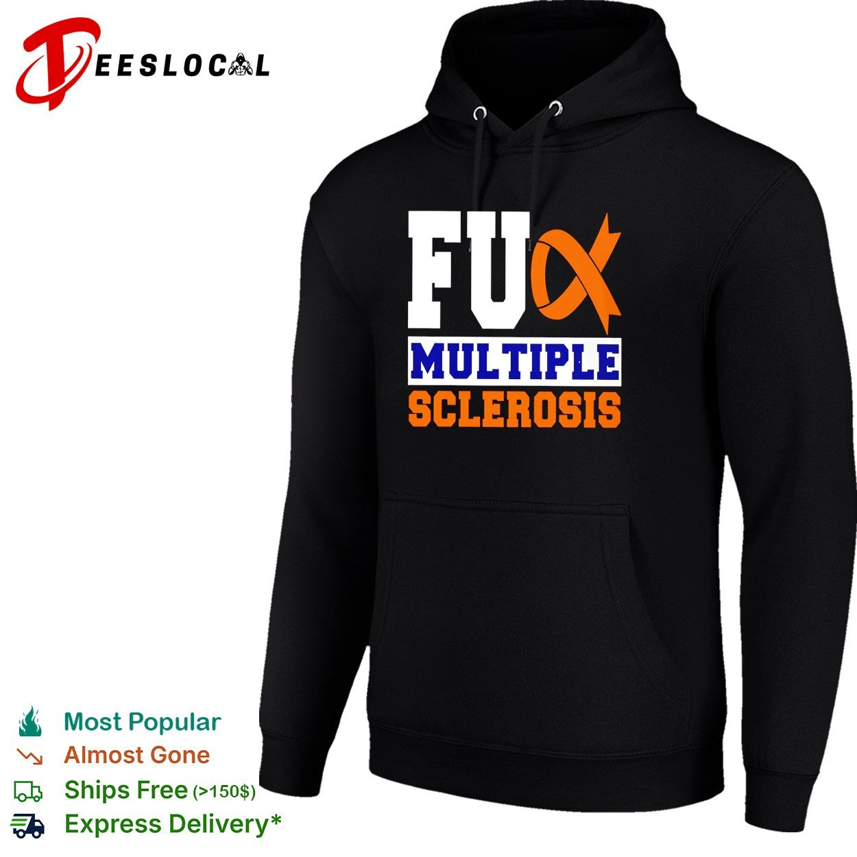 Fuck multiple sclerosis awareness ribbon shirt