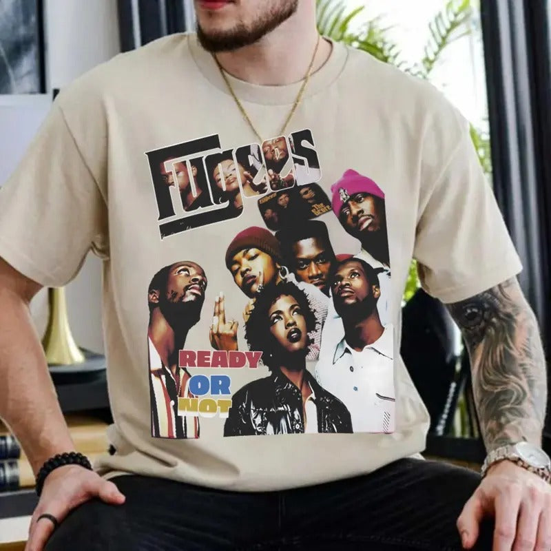 Fugees Ready Or Not Graphic Tee, 90s Graphic Shirt, Old School Hip Hop Shirt, Rap Shirt, Og Rap Shirt, Unisex Short...