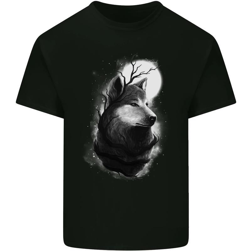 Full Moon Wolf Werewolves Wolves Mens Cotton T-Shirt Tee Top Made in USA Hoodie Sweatshirt | PrintMintTees.com
