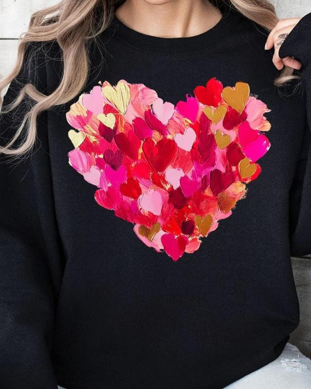 Full Of Love Unisex NuBlend Crew Sweatshirt VALENTINE HEART Shirt Hoodie | PrintMintTees.com