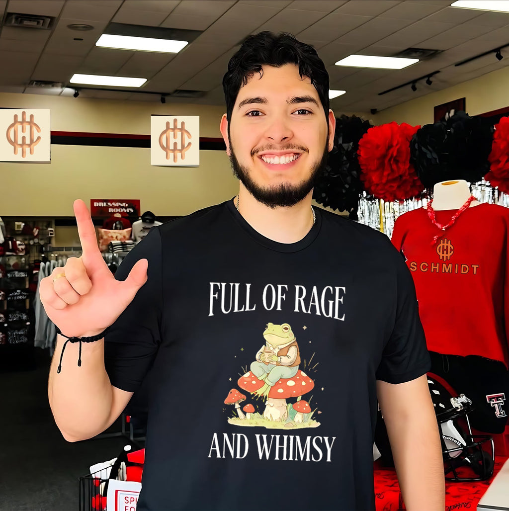 Full of rage and whimsy frog shirt