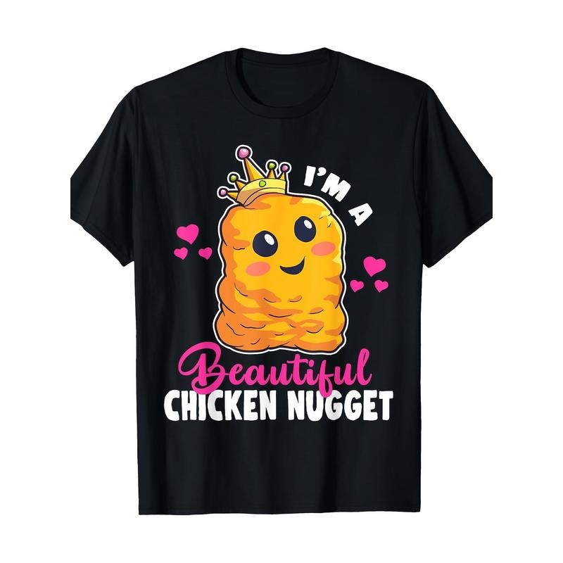 Fun 100% Cotton Kawaii Nug Life T-Shirt for Chicken Nugget Lovers, 220g made in usa Hoodie Sweatshirt | PrintMintTees.com