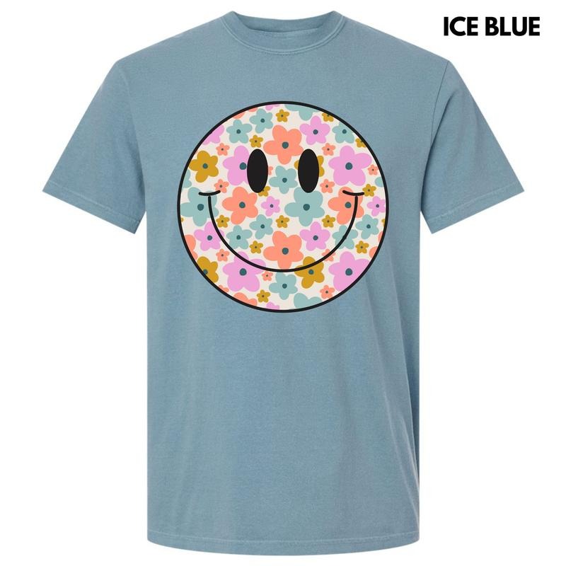 Fun Flower Happy Face Comfort Colors T-Shirt 'NLB' Hoodie Sweatshirt | PrintMintTees.com