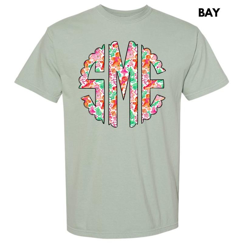 Fun Gingerbread Monogram Comfort Colors 'NLB' T-Shirts, Hoodie, Sweatshirt