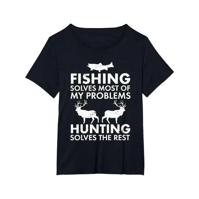 Fun fishing and hunting gift Christmas Humor Hunter Cool T-shirt Made in USA Hoodie Sweatshirt | PrintMintTees.com