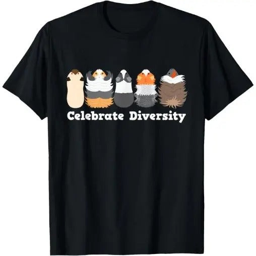 Funny 'Celebrate Diversity' Cute Shirt for Guinea Pig Lovers T-Shirt Made in USA Hoodie Sweatshirt | PrintMintTees.com