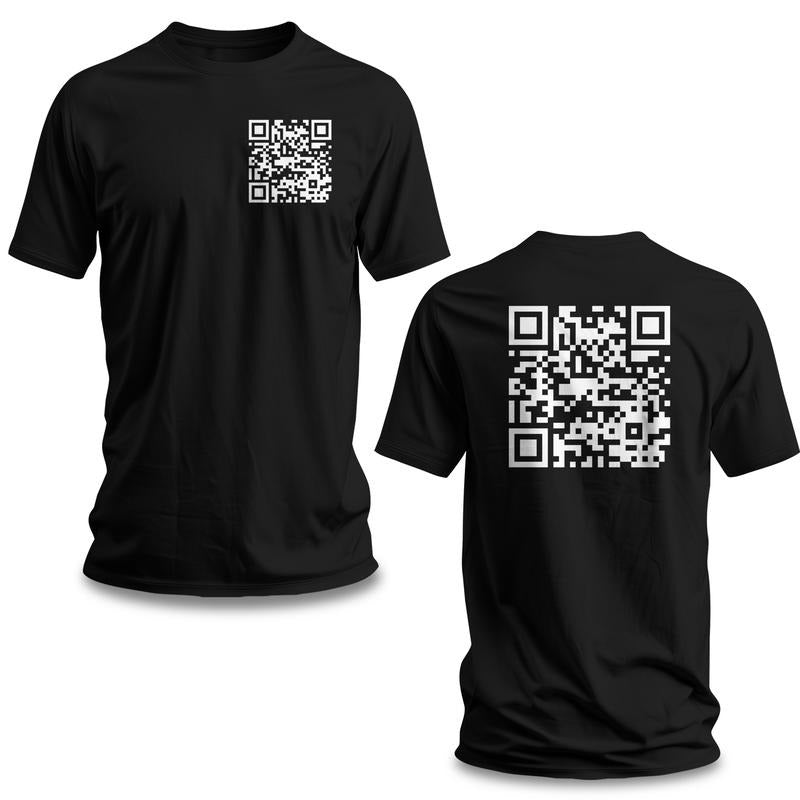 Funny "FU" QR Code Men's T-Shirt - Funny Shirt - Gag Gift Hoodie Sweatshirt | PrintMintTees.com