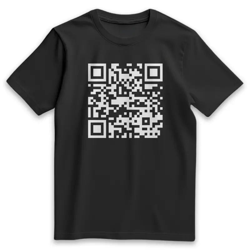 Funny "FU" QR Code Men's T-Shirt (TALL SIZES) Hoodie Sweatshirt | PrintMintTees.com