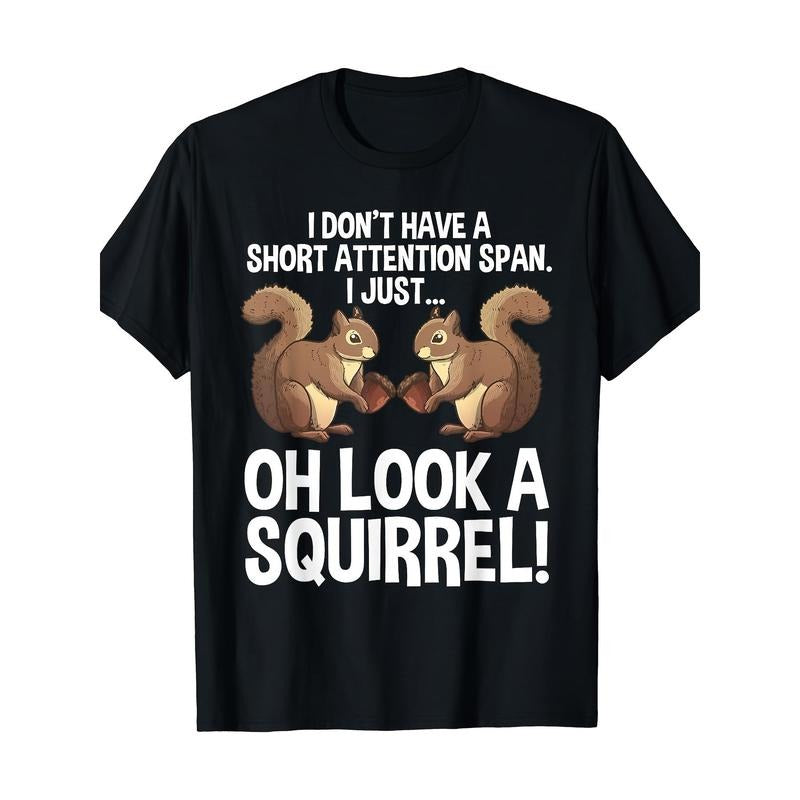 Funny  Squirrel Design for Male Female Squirrel Pet Lovers T-shirt-220G Popular T-shirts made in usa Hoodie Sweatshirt