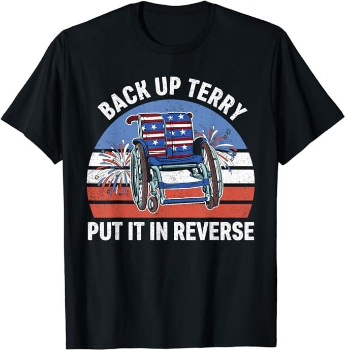 Funny 4th July Shirts Back Up Terry Put Reverse 4th July Menswear Top Casual Cotton Basic Shirt Hoodie Sweatshirt