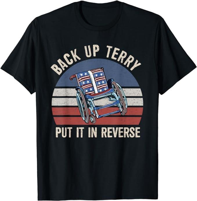 Funny 4th of July Shirts For Men, Back Up Terry Put It In Reverse Firework Vintage 4th Of July T-Shirt Menswear Top...