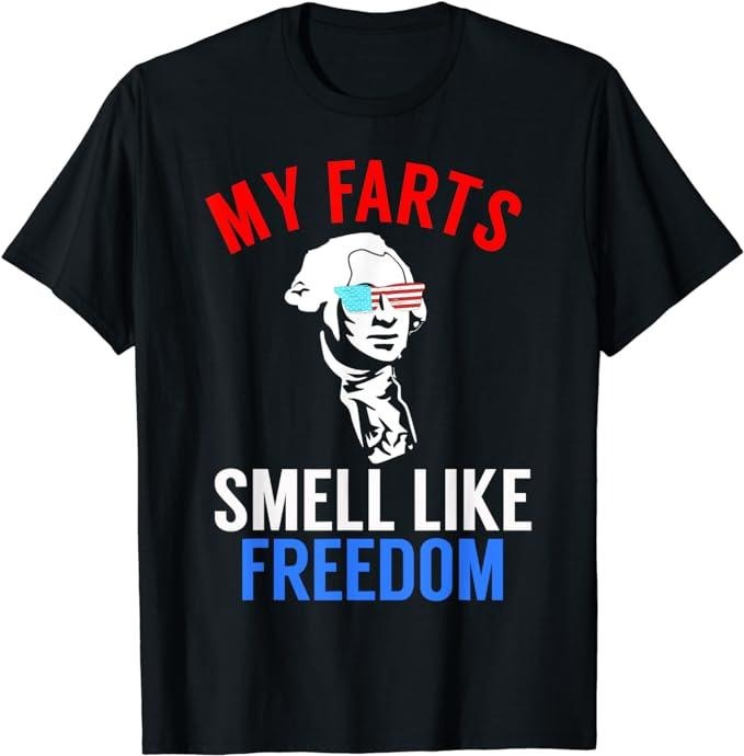 Funny 4th of July Shirts For Men, Funny George Washington T-Shirt Menswear Top Hoodie Sweatshirt | PrintMintTees.com