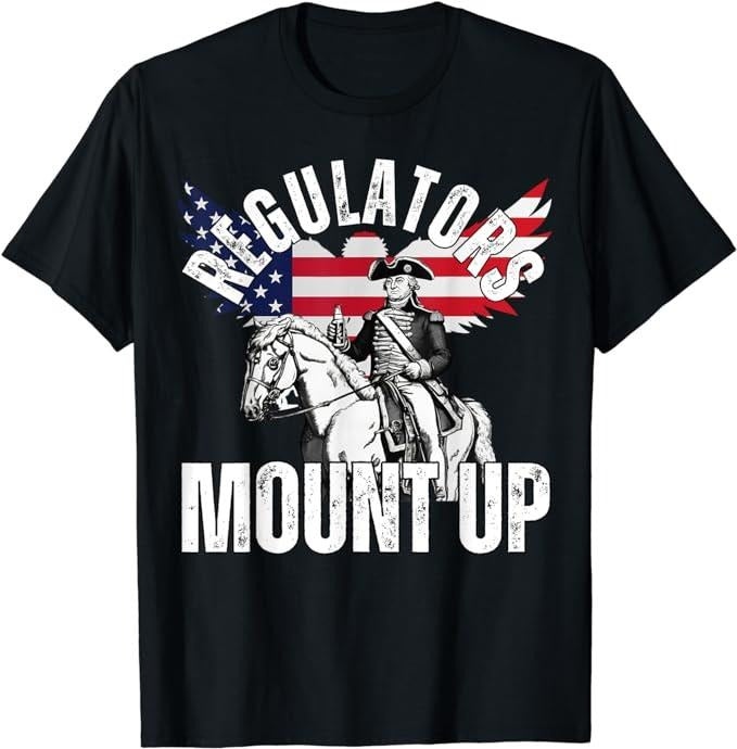 Funny 4th of July Shirts For Men, Regulators Funny 4th of July, Independence Day, Eagle T-Shirt Menswear Top Casual...