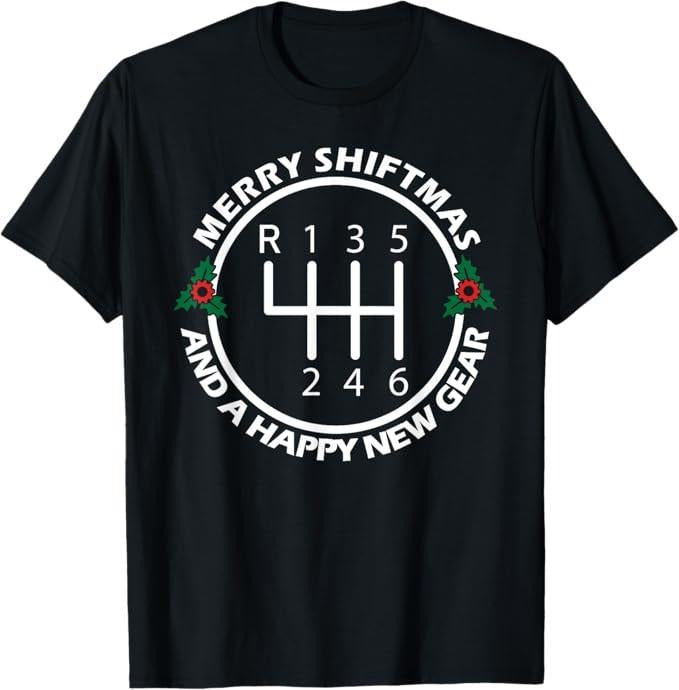 Funny Auto Mechanic Shirt, Car Guy Christmas Funny Auto Racing Mechanic Manual Carguy T-Shirt