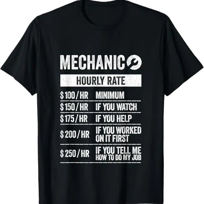 Funny Auto Mechanic T-Shirt, Funny Car Auto Diesel Mechanic Gift Men Boys T-Shirt