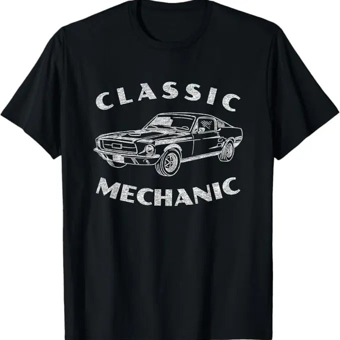 Funny Auto Mechanic Funny Mechanic Classic Car Menswear Casual Cotton Shirt Hoodie Sweatshirt