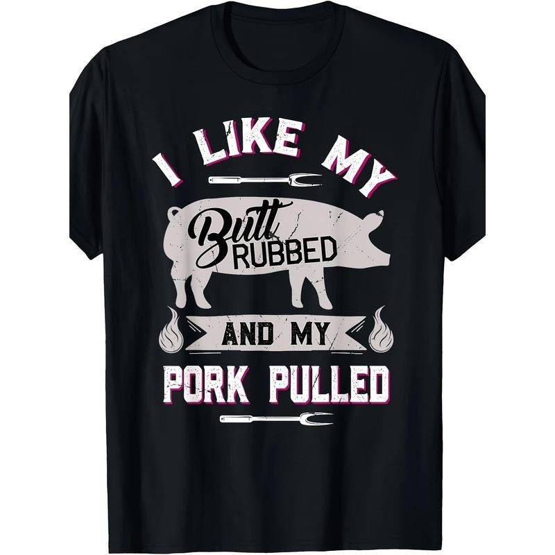 Funny BBQ Grilling Quote Pig Pulled Pork T-Shirt Made in USAstyle{n002}2 Hoodie Sweatshirt | PrintMintTees.com